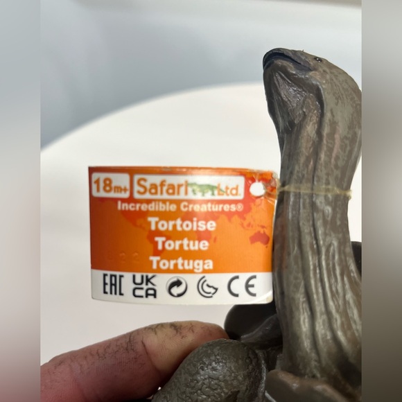 Safari Ltd. Incredible Creatures Tortoise 🐢 
Handsome Rubberized likenesss. Fun! - Picture 9 of 11